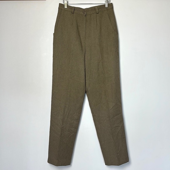 Vintage Haggar Brown High Rise Trouser Pants 8 - Picture 1 of 6